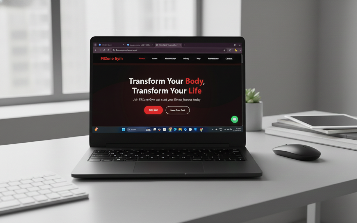 Business landing website preview